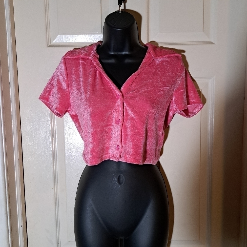 Divided button down blouse size small 5/$25